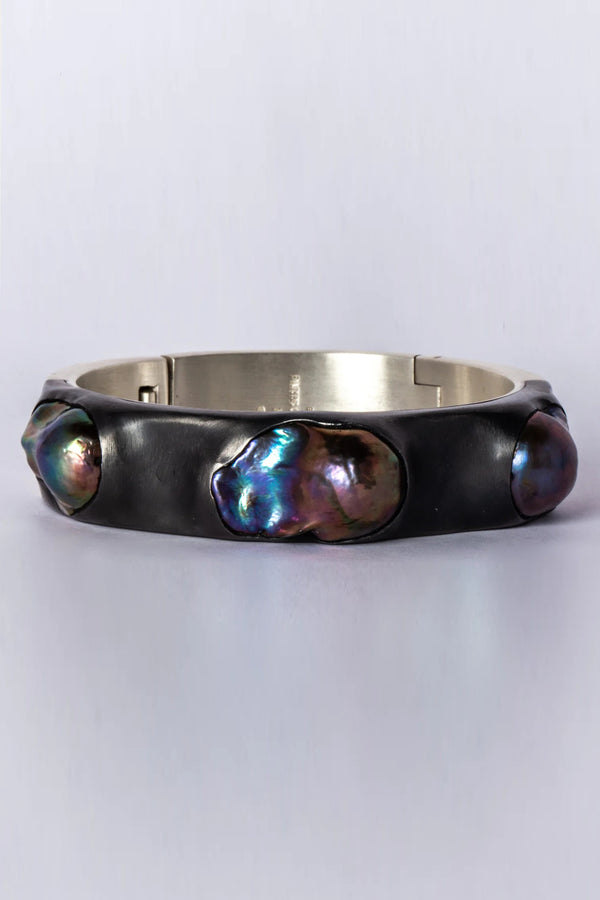 Parts of Four 3 black rainbow pearl bracelet 17mm 2007-3-MA+KA+KPRL PPOF45
